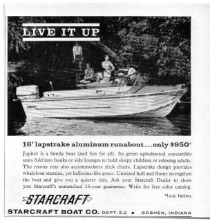  Ad Starcraft 16 Lapstrake Aluminum Runabout Boats Goshen In
