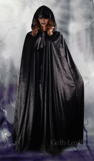 Gothic Wedding Wicca Medieval LARP Costume Cosplay Clubwear Black