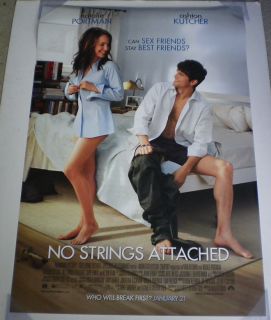 No Strings Attached Movie Poster 2 Sided Original 27x40