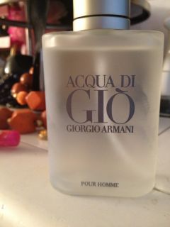 Giorgio Armani Acqua Di Gio 3 4oz Mens Eau de Toilette Used