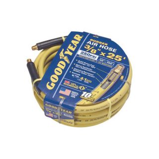 Goodyear 46504 3 8in x 25ft 250 PSI Rubber Air Hose with 1 4in