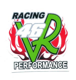 Racing 46 Valentino Rossi Performance Motorcycle Car Helmets Decals