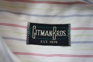 his auction is for an AWESOME shirt by Gitman Bros It is a blue