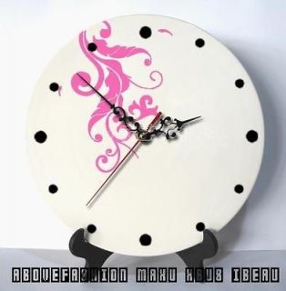 New Chinese style modern art ceramic bell clock wall dual use simple