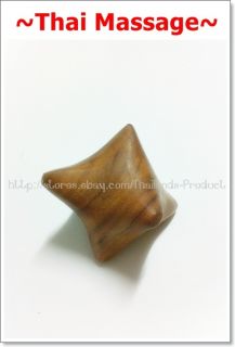Thai Hand Massage Star Shape Stick Relax Reflexology Rose Wood Press