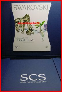  ® Crystal 2009 SCS Annual Edition Gorillas Cub Gift BNIB COA