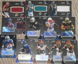 53) lot 2012 Bowman Sterling Football Auto Patch Jersey Refractor RG3