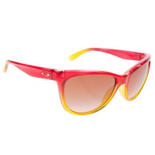Womens Oakley Fringe Sunglasses Dark Brown Gradient Pink Sherbert