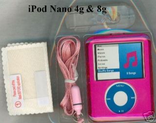 Hot Pink Plastic Case 4 iPod Nano 8g 16g 8Gb 16Gb 5 Gen