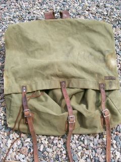 Vintage Canvas Canoe Pack from Portage Pack Company Minneapolis MN