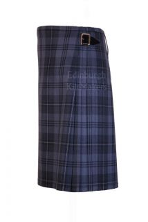 Hamilton Grey Tartan 100 Wool Traditional Scottish 8 Yard Full Dress