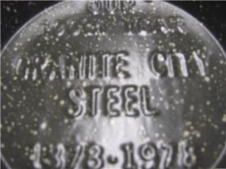 RARE Gray White Advertising Granite Skillet