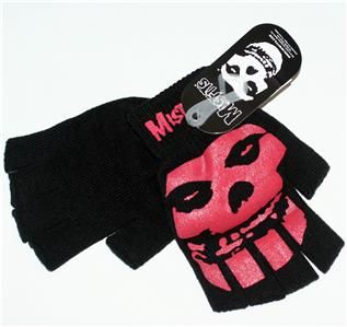 Misfits 70s Horror Punk Skull Fiend Fingerless Gloves