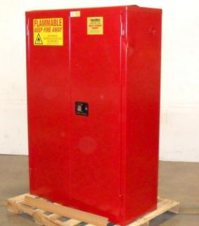 Global Industrial 72 Gallon 4 Shelf Flammable Liquids Storage Cabinet