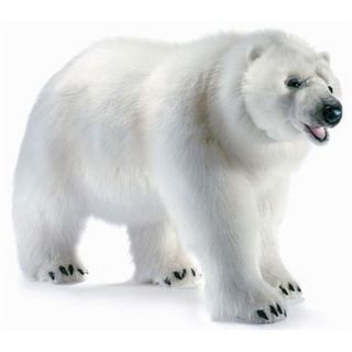 Hansa Life Size Walking Polar Bear Stuffed Animal 3639