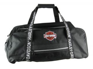 Harley Davidson Black Gym Bag Duffle Travel Pack Duffel