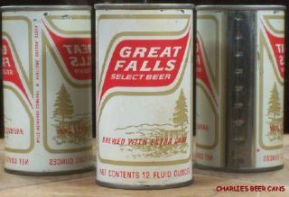 Great Falls Select Beer s s Vintage Can Blitz Weinhard Portland 97209