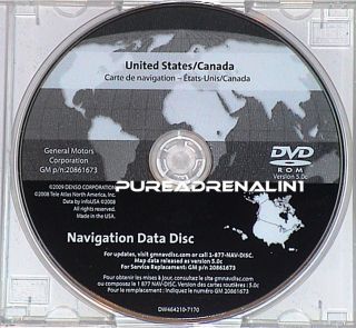  Sierra Yukon Tahoe Cadillac DTS SRX Navigation Map Disc CD DVD