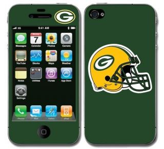 Green Bay Packers Skin Decal Cover iPhone 4 Sticker Body Guard Go