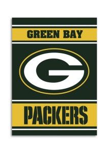 Green Bay Packers Football 28x40 Double Sided Flag