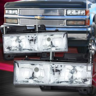 1992 19999 Chevy GMC Suburban Ykon Pickup Truck Chrome Head Lights