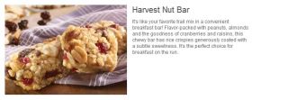  Harvest Nut Bar Qty 7 Healthy on The Go Breakfast Bar 