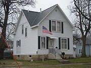 Grant Wood boyhood home, Cedar Rapids, Iowa . Listed as one of the