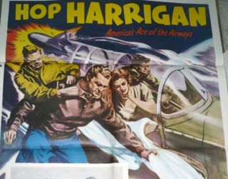 Hop Harrigan Serial Movie Poster Air Corps Pilot Original One Sheet