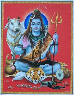 Lord Shiva Hindu God Lovely Poster 9x11 2281 N