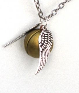 Steampunk Golden Snitch Locket Necklace Harry Potter H