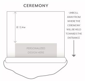 Love Bird Damask Personalized Aisle Runner Wedding Ceremony Decoration