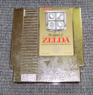 The Legend of Zelda Gold Game Cartridge for NES