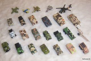 25 GALOOB MILITARY MICRO MACHINES TANKS VEHICLES AIRCRAFT HELICOPTER