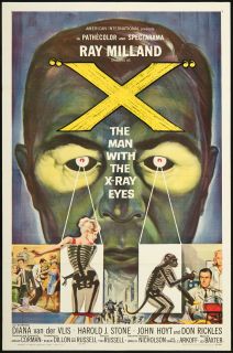 The Man with The x Ray Eyes One Sheet Movie Poster