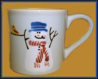 Hartstone Pottery Stoneware Snowman Mug Snowpeople Christmas New USA
