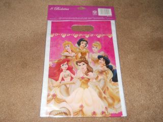 Disney Princess Golden Edition 8 PC Party Loot Bags Ariel Cinderella
