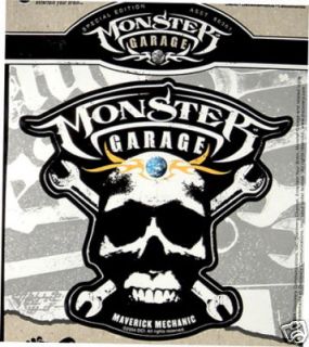 Monster Garage w Skull Auto Art Licensed Logo Decals