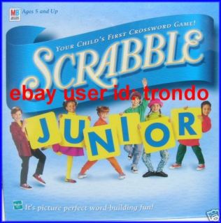Scrabble Junior Jr Board Game Milton Bradley Hasbro New