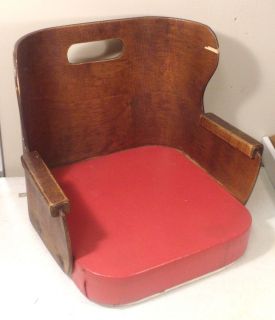 Vintage Wood Restaurant Booster Chair