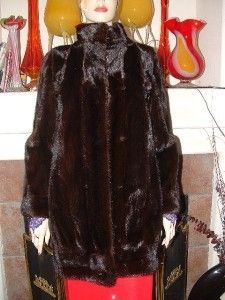 Mint Designer Harry Yagoda Brown Mink Fur Coatjacket