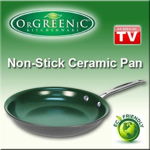 ORGREENIC Ceramic 10 Non Stick Frying Pan   As Seen on TV   Brand New