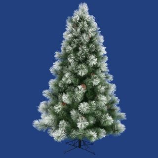 Vickerman Flocked Alpine 36 Artificial Christmas Tree with Clear