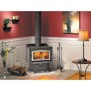 Osburn 1500 Wood Stove with Blower (2009) with Door Overlay