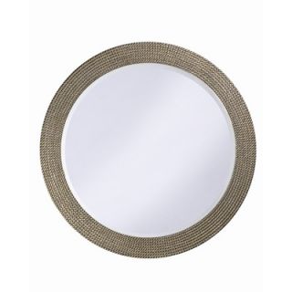 Uttermost Lara Oval Beveled Mirror in Antiqued Silver Leaf