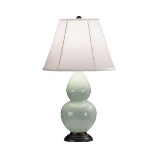 Robert Abbey Double Gourd Small Table Lamp in Apple Glazed Ceramic