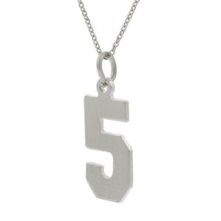 Skyline Silver Sterling Silver Number 5 Necklace   SN 1156 5