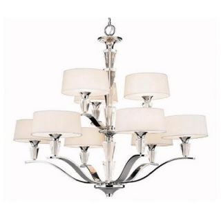 TransGlobe Lighting 6 Light Chandelier with Crystal Shade