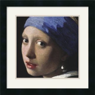 Girl With A Pearl Earring (Detail) Framed Art Print by Johannes