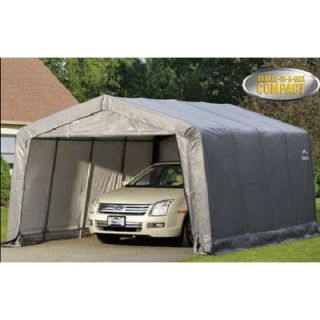 ShelterLogic 12 x 16 x 8 Peak Style Shelter 5 Rib Frame in Grey