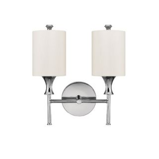 Capital Lighting Studio 13.5 Two Light Wall Sconce with White Shade